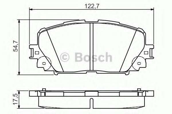 Тормозные колодки BOSCH 0 986 495 109