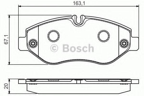 Тормозные колодки BOSCH 0 986 495 113