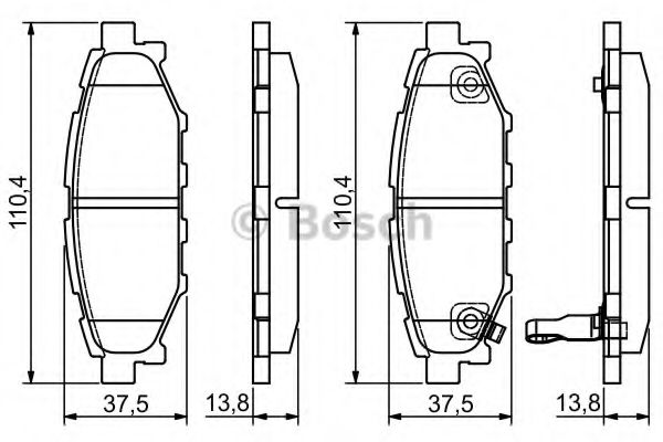 Тормозные колодки BOSCH 0 986 495 119
