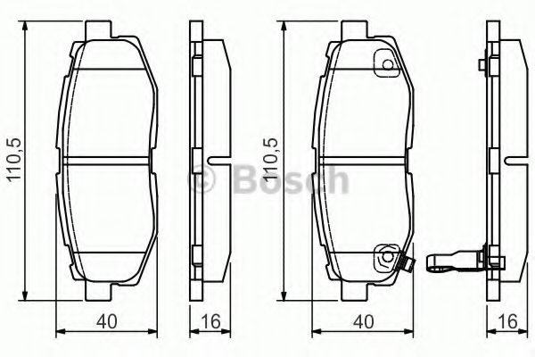 Гальмівні колодки BOSCH 0 986 495 135