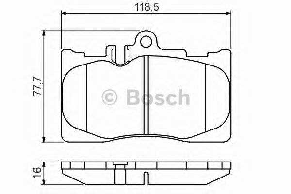 Тормозные колодки BOSCH 0 986 495 138