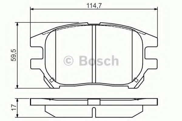 Гальмівні колодки BOSCH 0 986 495 140