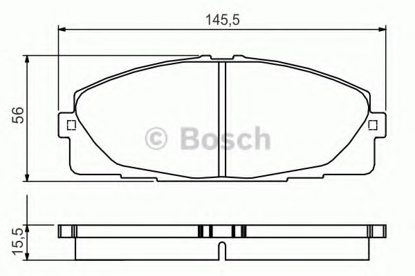 Тормозные колодки BOSCH 0 986 495 152