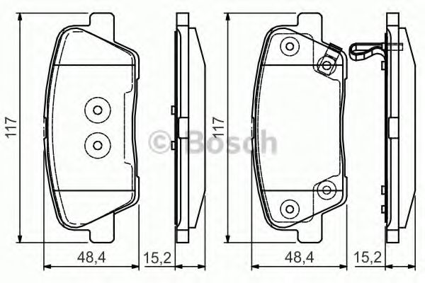 Тормозные колодки BOSCH 0 986 495 165