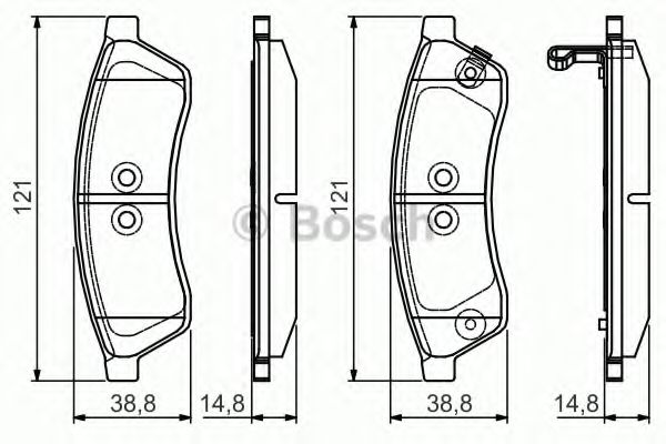 Тормозные колодки BOSCH 0 986 495 168