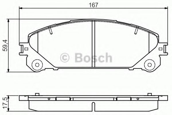 Тормозные колодки BOSCH 0 986 495 169