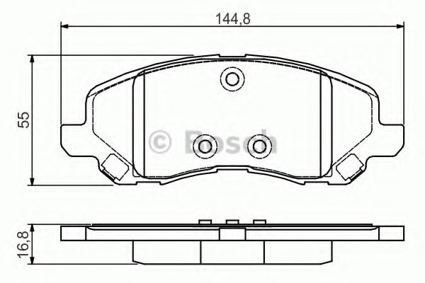 Тормозные колодки BOSCH 0 986 495 170