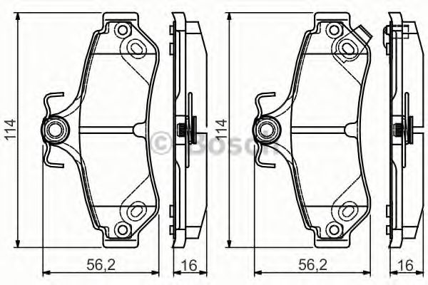 Тормозные колодки BOSCH 0 986 495 173