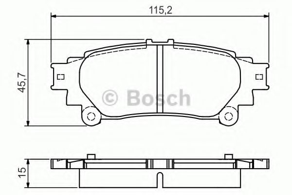 Тормозные колодки BOSCH 0 986 495 174
