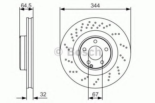Тормозной диск BOSCH 0 986 479 A17