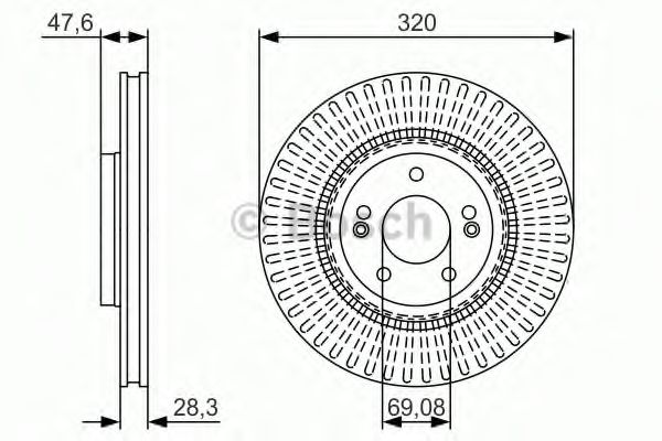 Тормозной диск BOSCH 0 986 479 A21