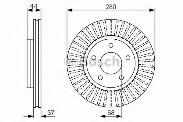 Тормозной диск BOSCH 0 986 479 A28