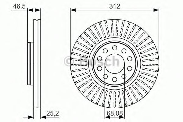Тормозной диск BOSCH 0 986 479 A30