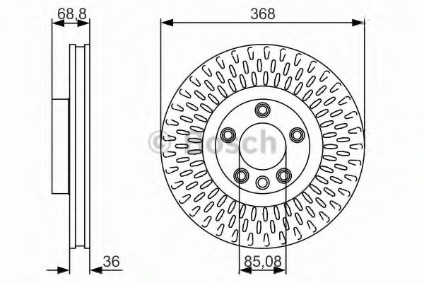 Тормозной диск BOSCH 0 986 479 A33