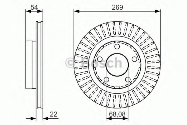 Тормозной диск BOSCH 0 986 479 A42