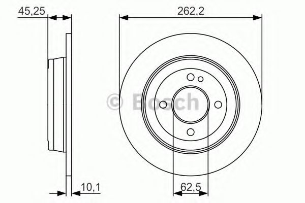 Тормозной диск BOSCH 0 986 479 A44