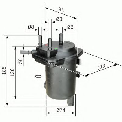 Топливный фильтр BOSCH 0 450 907 008