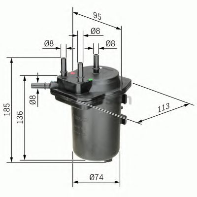 Топливный фильтр BOSCH 0 450 907 014
