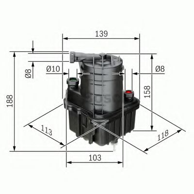 Топливный фильтр BOSCH 0 450 907 015 - Фото 1