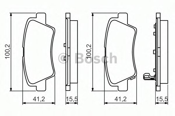 Тормозные колодки BOSCH 0 986 494 557