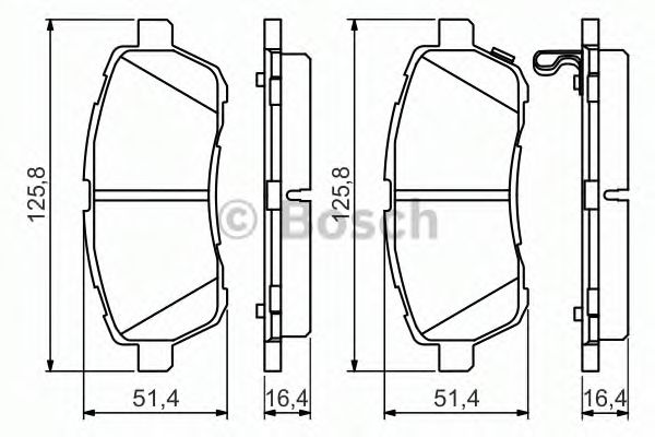 Тормозные колодки BOSCH 0 986 494 574