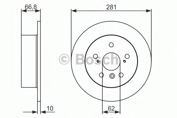 Тормозной диск BOSCH 0 986 479 C21