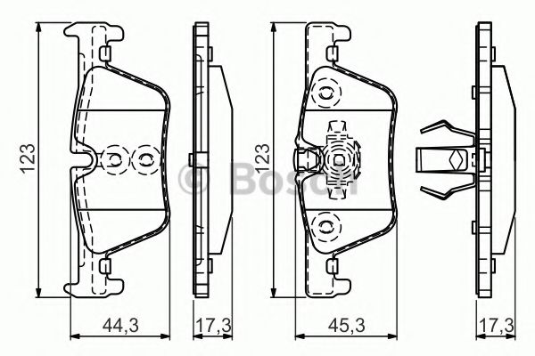 Тормозные колодки BOSCH 0 986 494 554