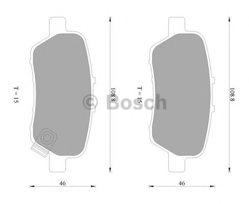 Тормозные колодки BOSCH 0 986 AB2 264