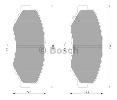 Тормозные колодки BOSCH 0 986 AB2 385