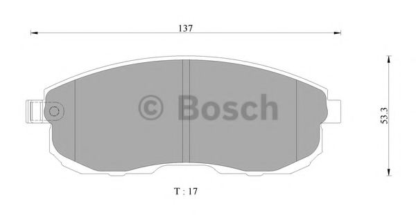Тормозные колодки BOSCH 0 986 AB3 120
