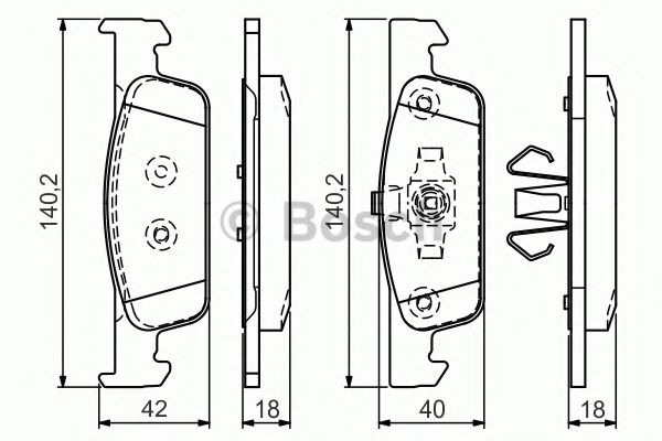 Тормозные колодки BOSCH 0 986 TB3 172 Economic