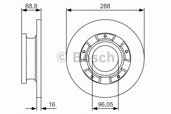 Тормозной диск BOSCH 0 986 479 A50