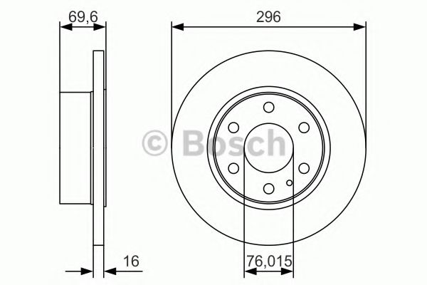 Тормозной диск BOSCH 0 986 479 A51