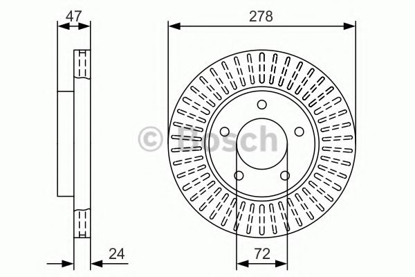 Тормозной диск BOSCH 0 986 479 A52