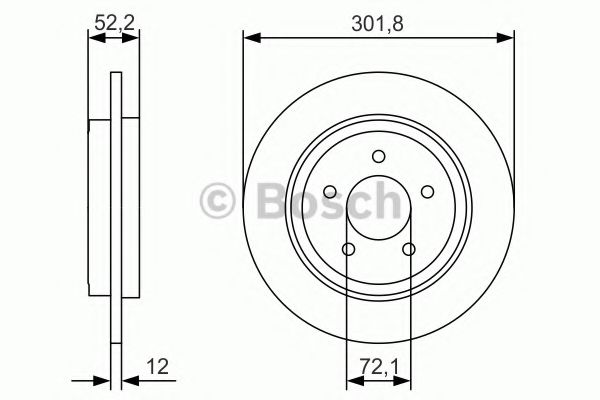 Тормозной диск BOSCH 0 986 479 A53
