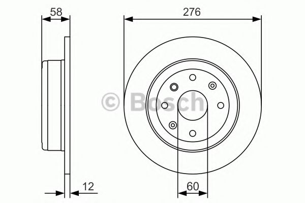 Тормозной диск BOSCH 0 986 479 A56