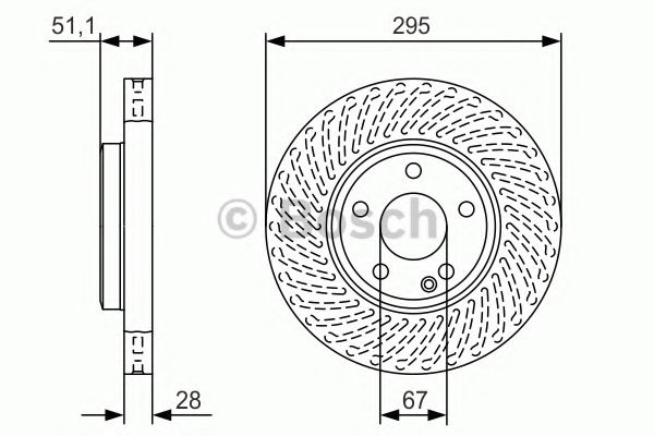 Гальмівний диск BOSCH 0 986 479 A58