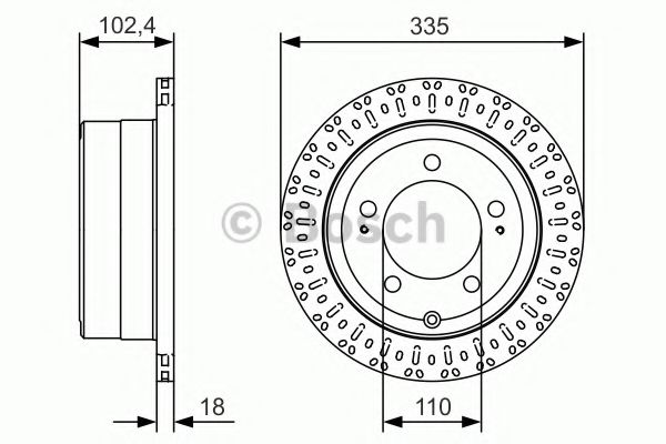 Тормозной диск BOSCH 0 986 479 A61