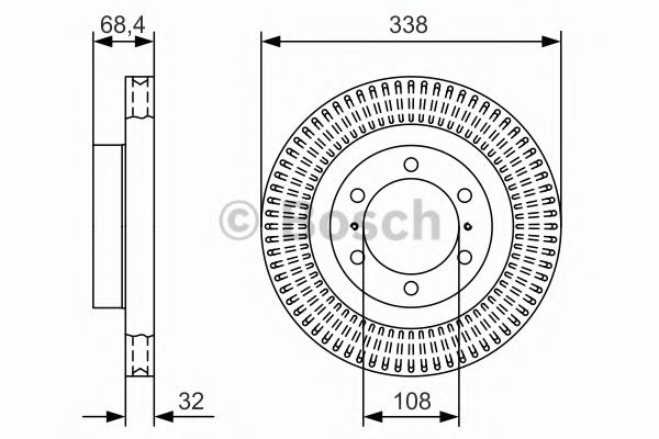 Тормозной диск BOSCH 0 986 479 A65