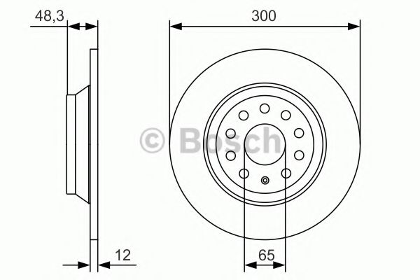 Тормозной диск BOSCH 0 986 479 A84