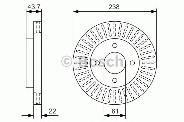 Тормозной диск BOSCH 0 986 479 A87