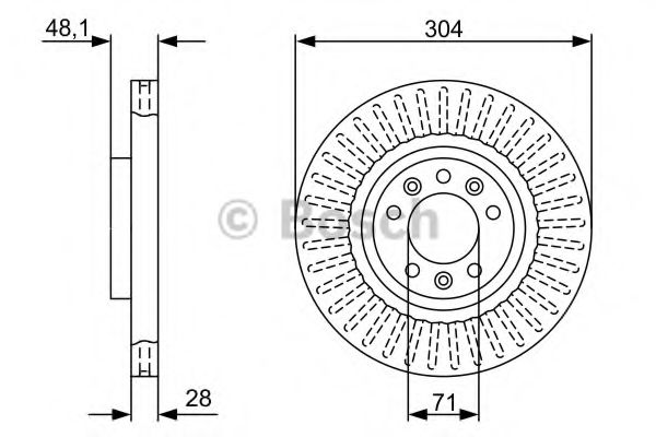 Тормозной диск BOSCH 0 986 479 A89