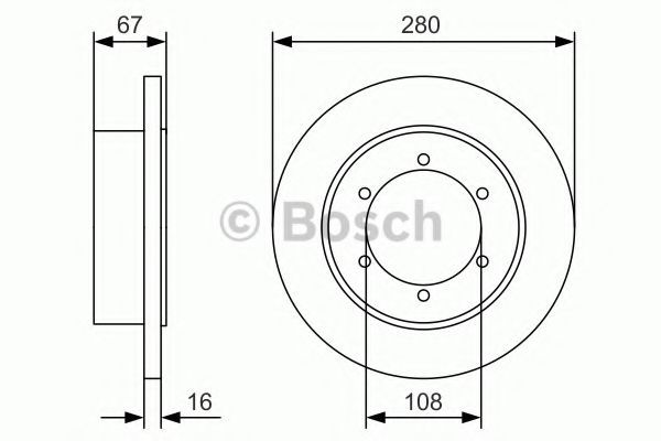 Тормозной диск BOSCH 0 986 479 A94