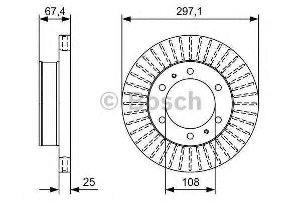 Тормозной диск BOSCH 0 986 479 A96