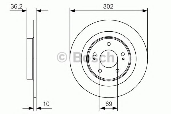 Тормозной диск BOSCH 0 986 479 B04