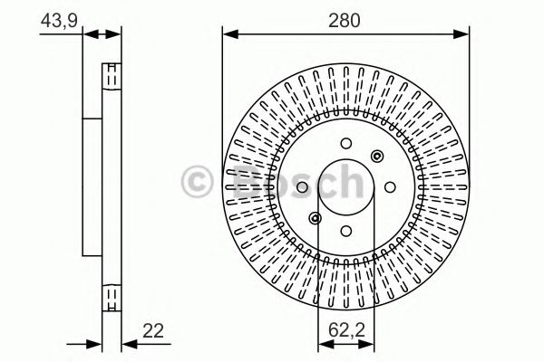 Тормозной диск BOSCH 0 986 479 B05