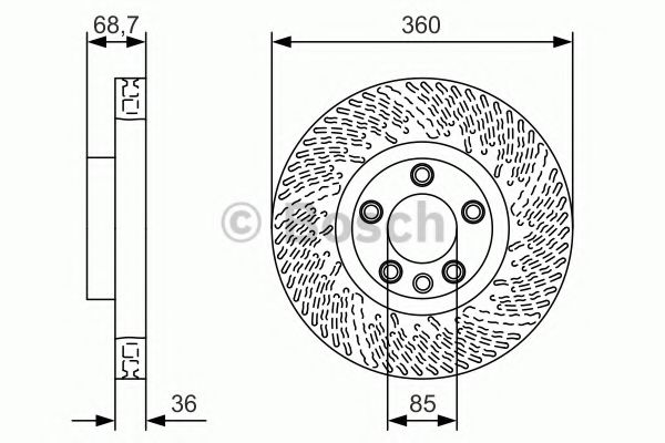 Тормозной диск BOSCH 0 986 479 B13