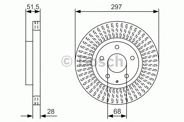 Тормозной диск BOSCH 0 986 479 B15