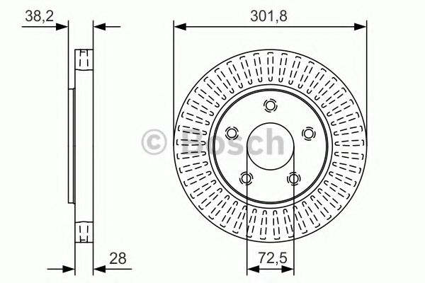 Тормозной диск BOSCH 0 986 479 B17