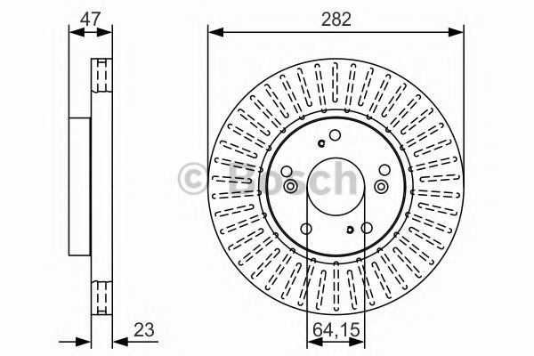 Тормозной диск BOSCH 0 986 479 T17